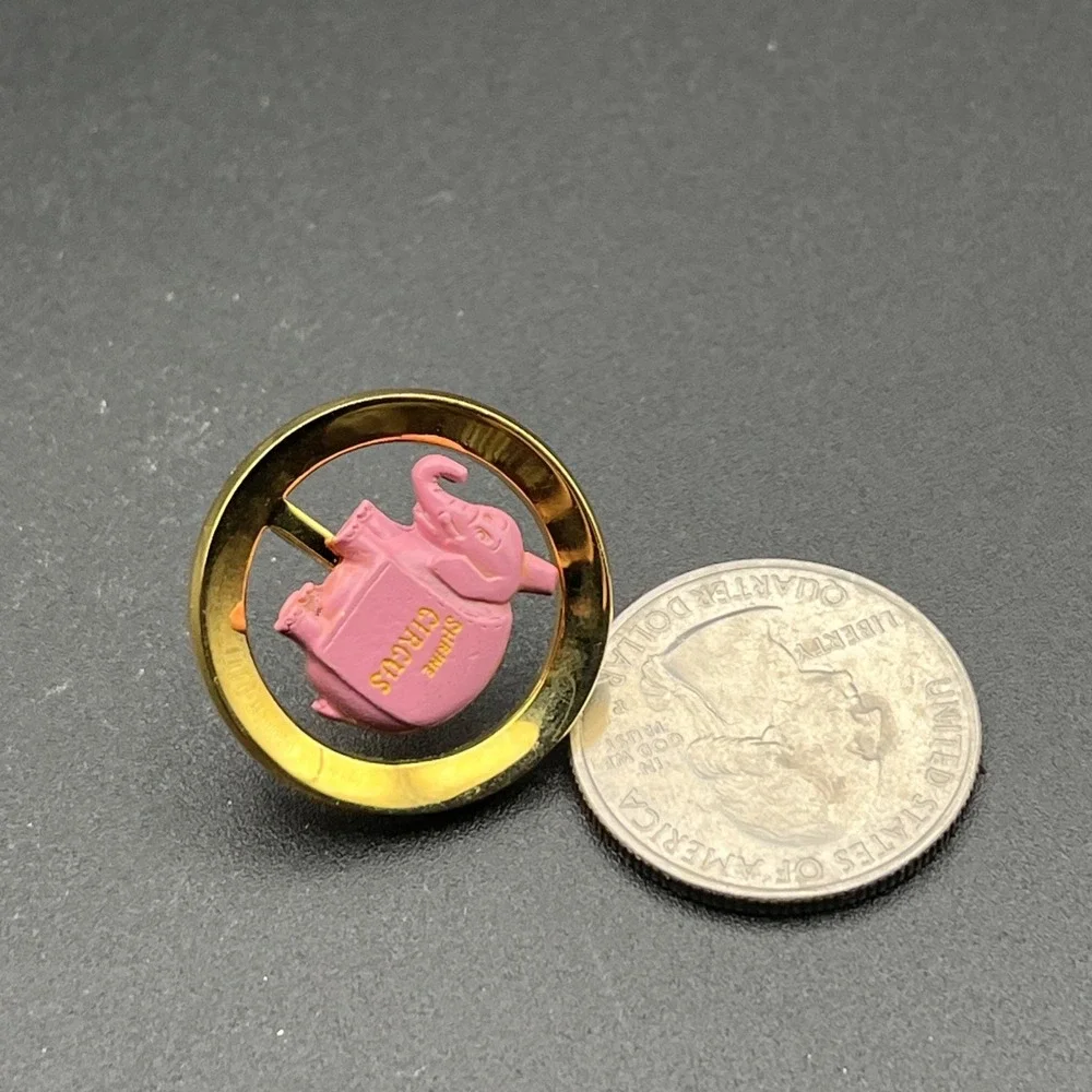 Shrine Circus Pink‎ Elephant Lapel Hat Pin
